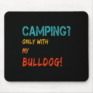 Tapis De Souris Camping Avec Tente De Chien Motorhome Seulement Av