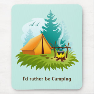 Tapis De Souris Camping Design Mousepad