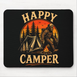 Tapis De Souris Camping heureux bigfoot sasquatch aventure de plei