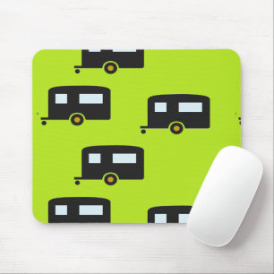 Tapis De Souris Camping remorques en vert