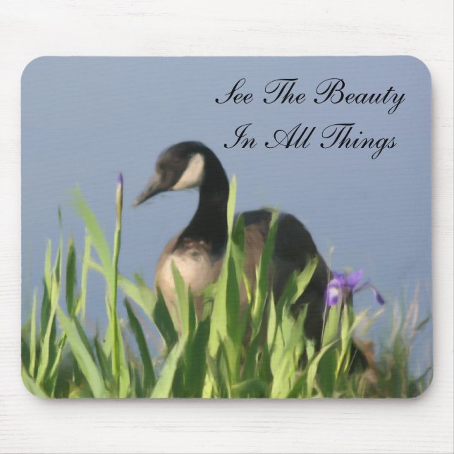 Tapis De Souris Canada Goose Inspirational Voir beauté (Devant)