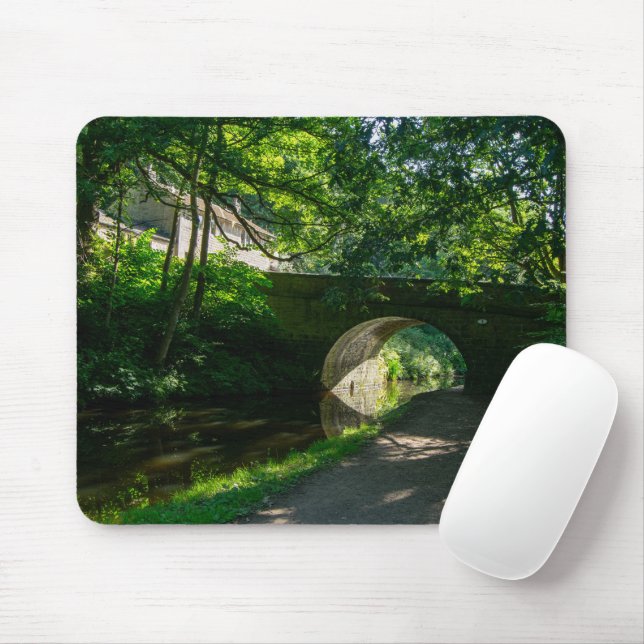 Tapis De Souris Canal de Rochdale, Sowerby Bridge (Avec souris)