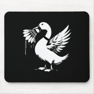 Tapis De Souris Canard Avec Navette - Drôle Graphique Amoureux Bad
