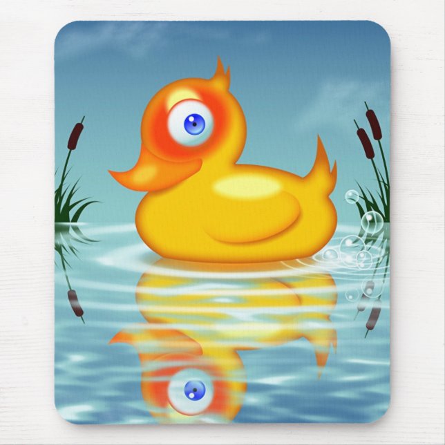 Tapis De Souris Canard en caoutchouc avec des bulles (Devant)