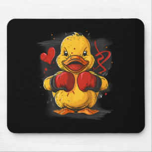 Tapis De Souris Canard en caoutchouc boxeur avec gants de boxe Kic