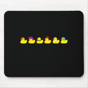 Tapis De Souris Canards D'Aligné Blague Drôle de Papa Humour Migno