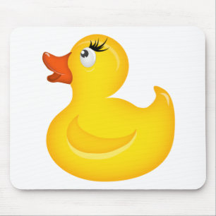 Tapis De Souris Canards jaunes en caoutchouc