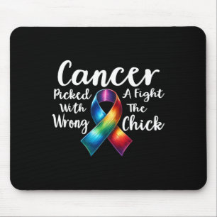 Tapis De Souris Cancer A Combattu Avec Le Mauvais Chick