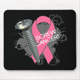 Tapis De Souris Cancer de vis - cancer du sein grunge
