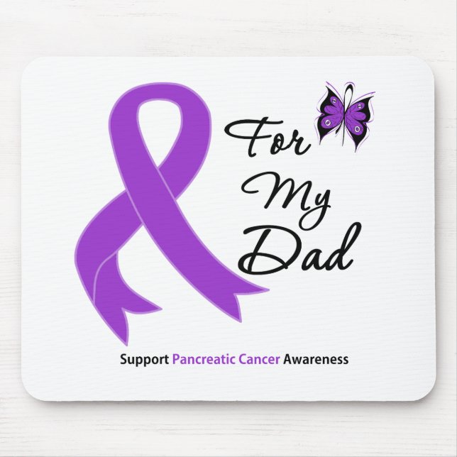 Tapis De Souris Cancer Du Pancréas Pour Mon Père (Devant)