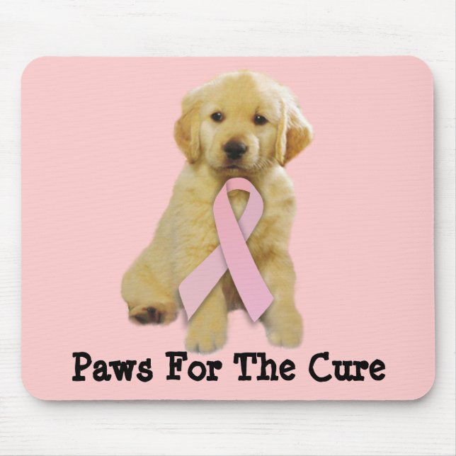 Tapis De Souris Cancer du sein Mousepad de golden retriever (Devant)