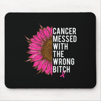 Tapis De Souris Cancer Du Sein Ruban Rose Mis Avec Le Mal