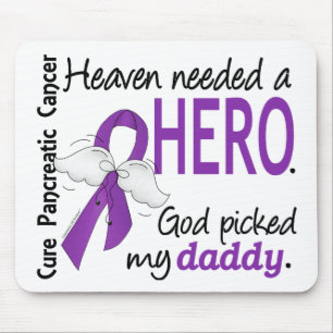Tapis De Souris Cancer pancréatique de papa nécessaire de héros