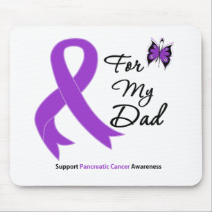 Tapis De Souris Cancer pancréatique pour mon papa