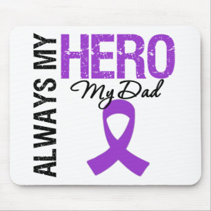 Tapis De Souris Cancer pancréatique toujours mon héros mon papa