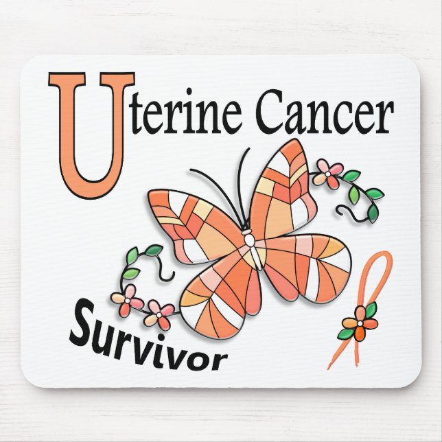 Tapis De Souris Cancer utérin du survivant 6 (Devant)