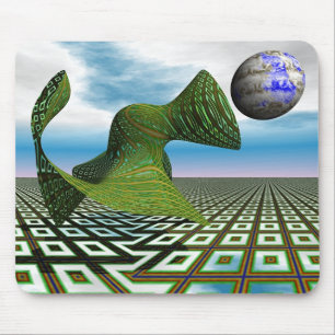 Tapis De Souris Caniche cosmique Mousepad