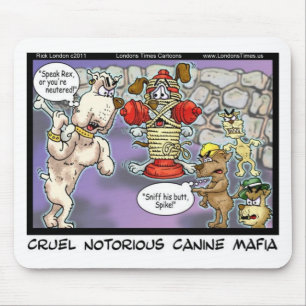 Tapis De Souris Canine Mafia Funny Tee - shirts Cartes Mugs & GIft