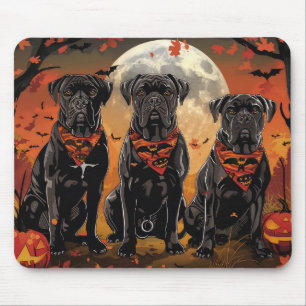 Tapis De Souris Canne Corso Halloween Éffrayant