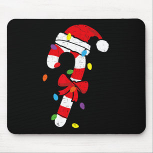 Tapis De Souris Canne de bonbon de Noël Santa Xmas Enfants Tout-pe