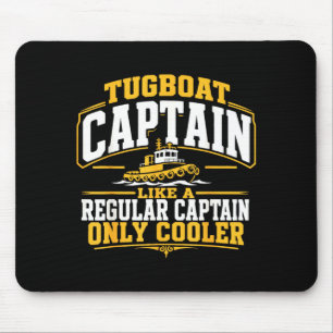 Tapis De Souris Capitaine de remorqueur drôle