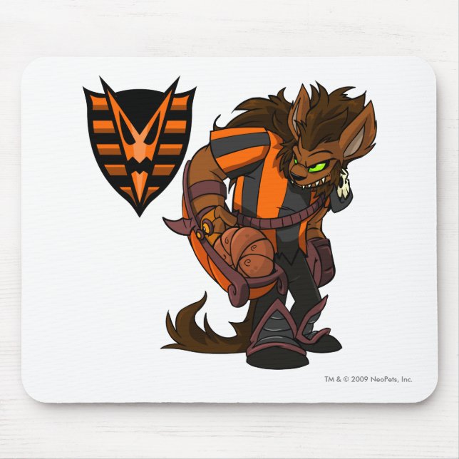 Tapis De Souris Capitaine hanté 1 d'équipe en bois (Devant)