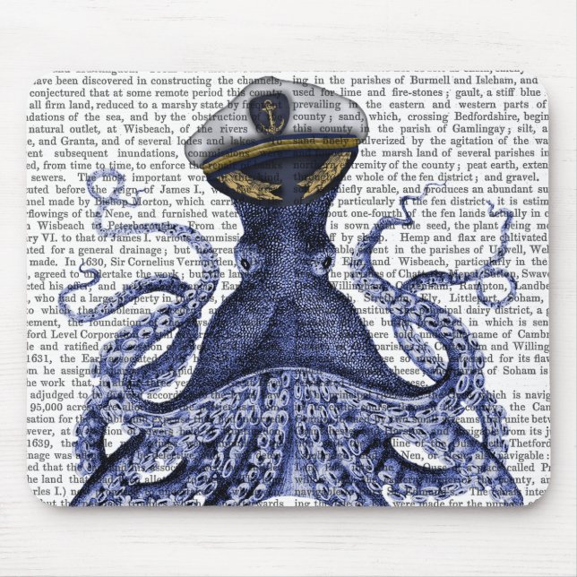 Tapis De Souris Capitaine Octopus (Devant)