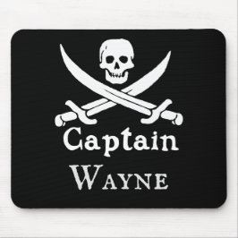 Tapis De Souris Capitaine pirate personnalisée