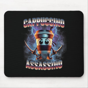 Tapis De Souris Cappuccino Ino Brainrot Italien mème