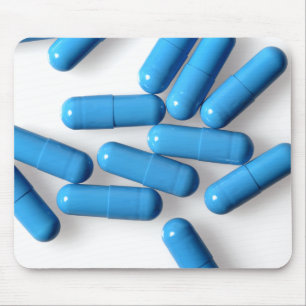 Tapis De Souris capsules bleues