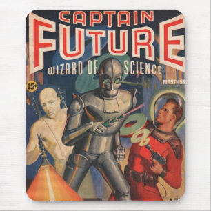 Tapis De Souris Captain Future, magicien question de pulpe de la