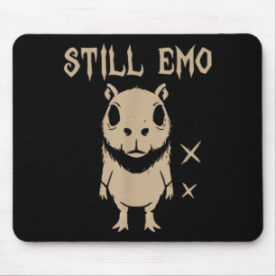 Tapis De Souris Capybara Emo Goth Punk Toujours Emo 