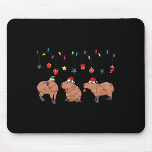 Tapis De Souris Capybara Joyeux Noël Capybaras Lover Casquette amu