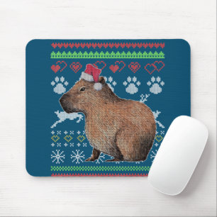 Tapis De Souris Capybara Père Noël-Claus Ugly Christmas Sweat Holi