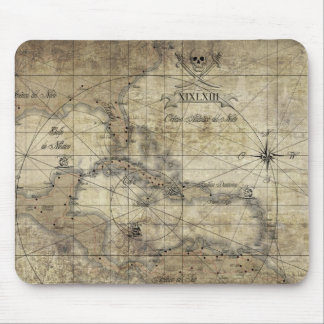 Tapis De Souris Caraïbes - ancienne carte