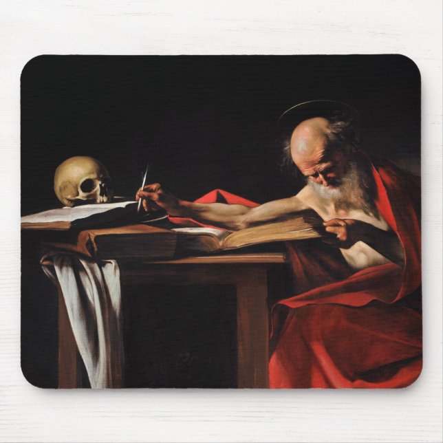 Tapis De Souris Caravaggio - écriture de Jerome de saint (Devant)