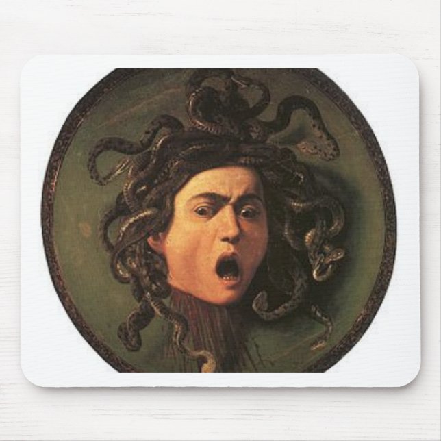 Tapis De Souris Caravaggio - méduse - illustration italienne (Devant)
