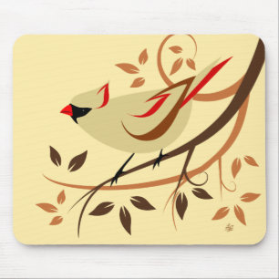 Tapis De Souris Cardinal-chanteur du Nord