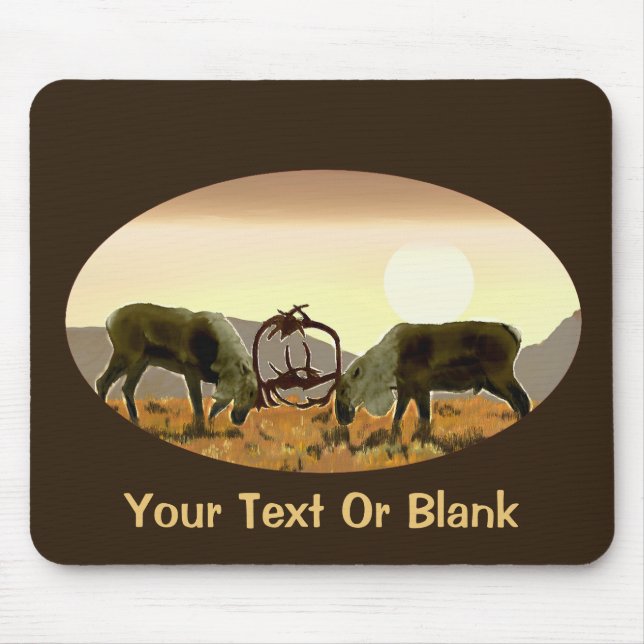 Tapis De Souris Caribou Duel (Devant)