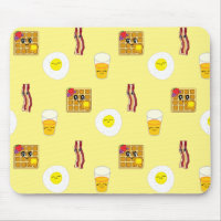 Caricature Bacon, Oeufs et gaufres