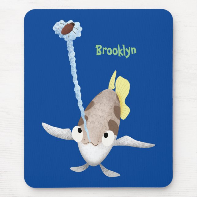 Tapis De Souris Caricature de Tir à l'arc (Devant)