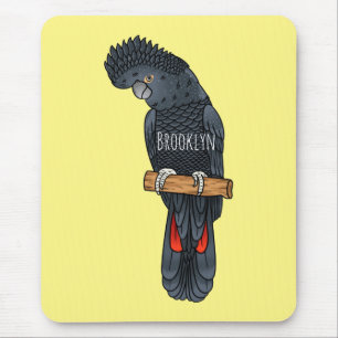 Tapis De Souris Caricature d'oiseau à queue rouge