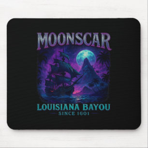 Tapis De Souris Caricature rétrospective de l'île de la Lune d'Hal