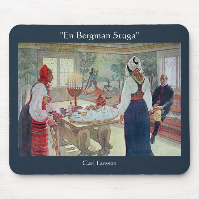Tapis De Souris Carl Larsson En Bergman Stuga (Devant)