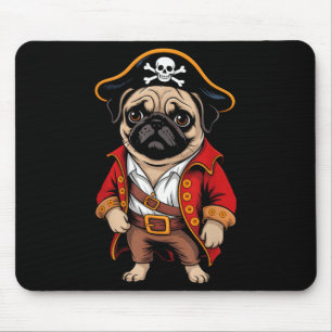 Tapis De Souris Carlin Chien Pirate Chemise Garçons Enfants Crâne