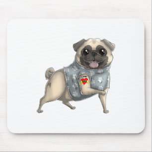 Tapis De Souris Carlin I Love Maman Tattoo Chien Chemise Fantastiq