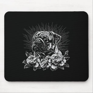 Tapis De Souris Carlin Lover Chien Style Rétro tatouage _1