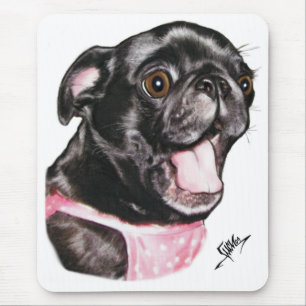 Tapis De Souris Carlin noir Whassup ? !