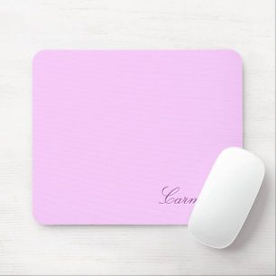Tapis De Souris Carmen - Nom personnalisé Modèle, Pastel Pink des 