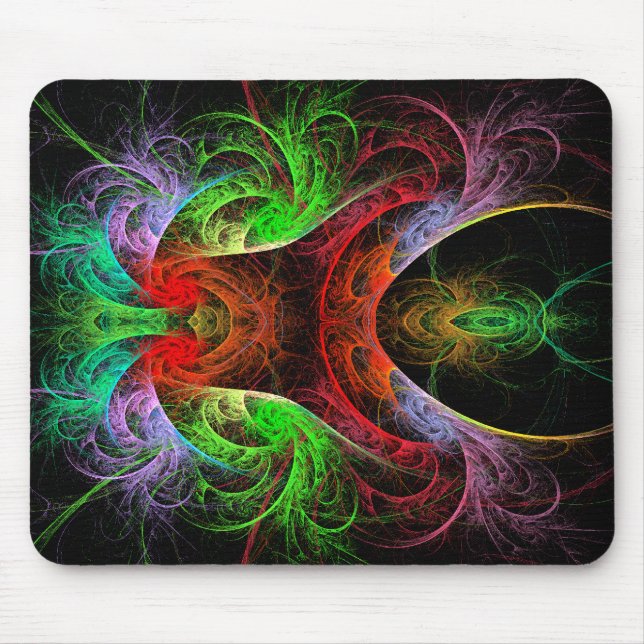 Tapis De Souris Carnaval Art Abstrait Mousepad (Devant)
